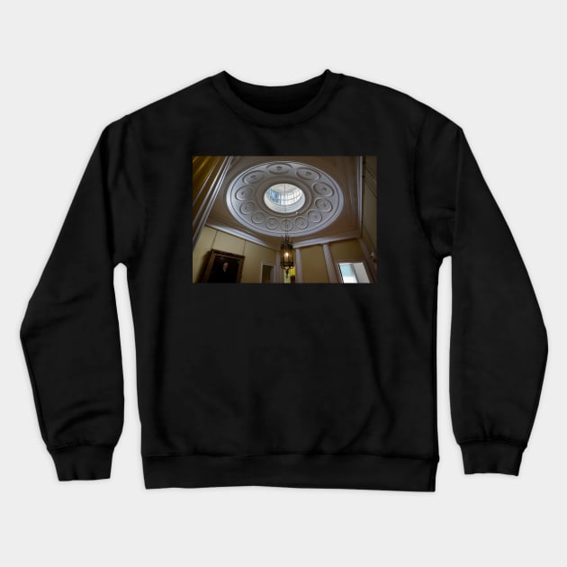 Sudley house-Ceiling and lamp Crewneck Sweatshirt by jasminewang